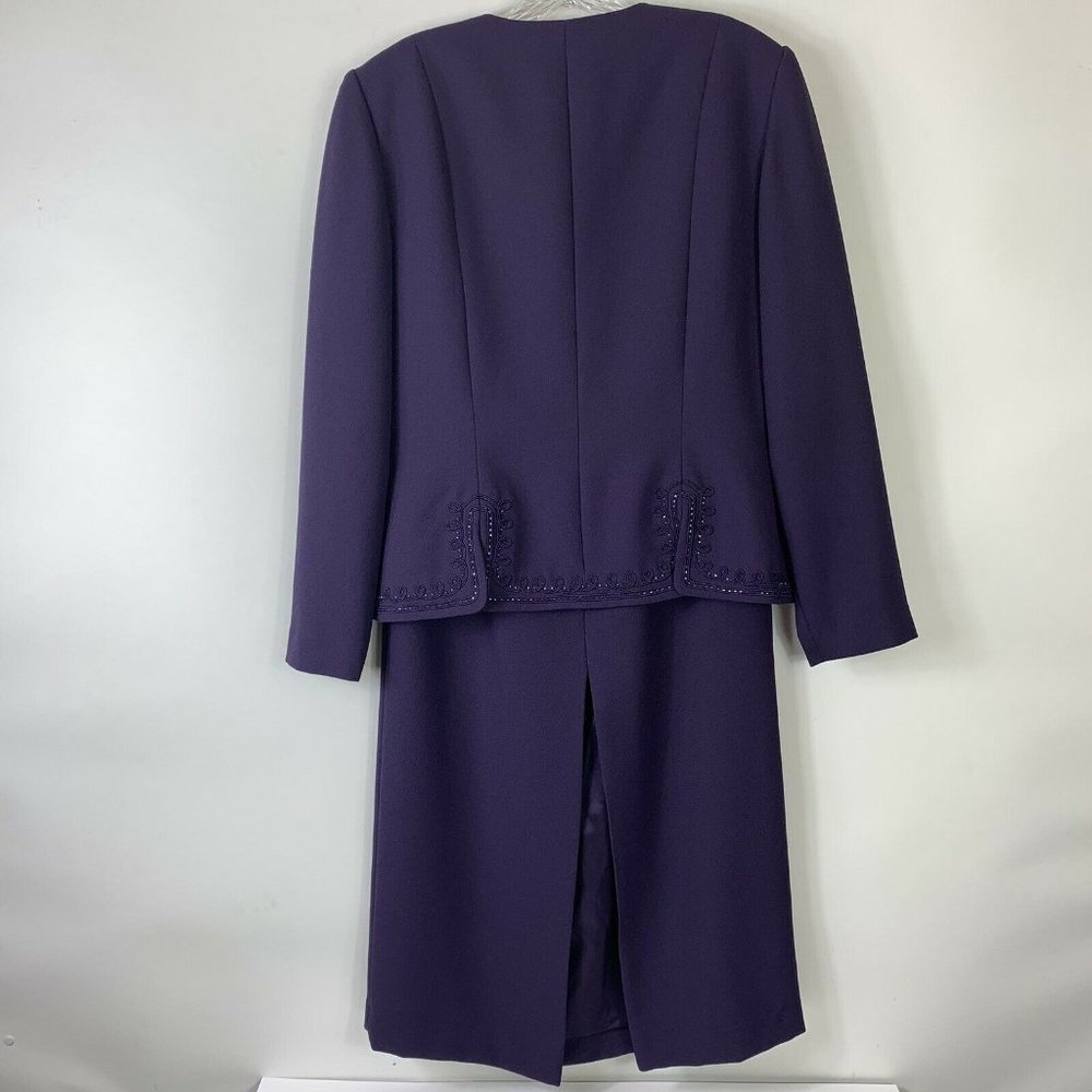 Adrianna Papell 2-PC Blazer Skirt Suit Wm Sz 10 - Picture 8 of 8